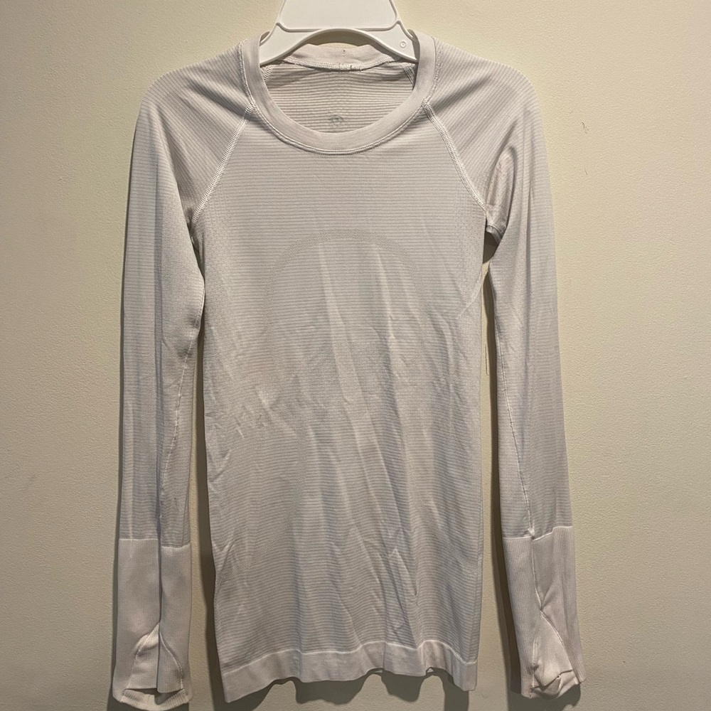 lululemon athletica White Long Sleeve Top